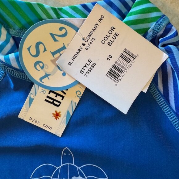 NWT Amy Byer 2 piece Swimsuit Set sz 10 - Picture 3 of 10